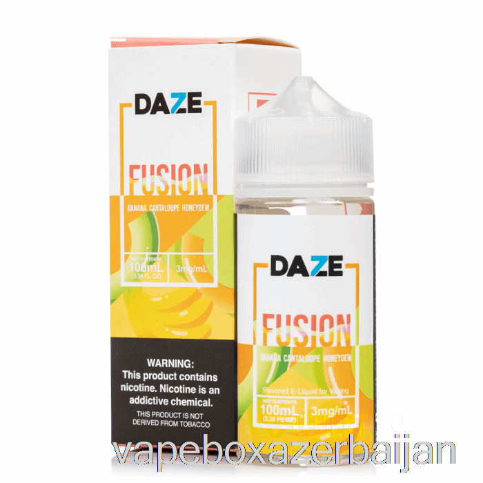 Vape Smoke Banana Cantaloupe Honeydew - 7 Daze Fusion - 100mL 3mg